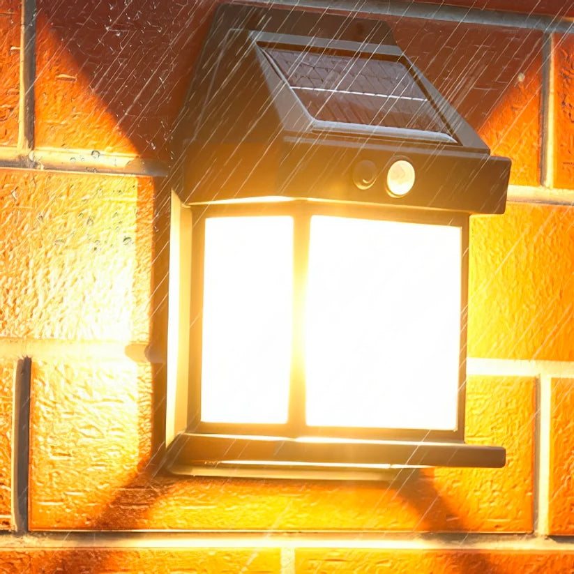 Set de 2 Lamparas SOLAR Vintage para exteriores® . Con sensor de movimiento e Impermeable