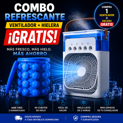 Ventilador Portátil Refrescante + Hielera Gratis™